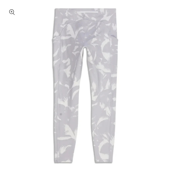 Lululemon Speed Up Tight 28" *Full-On Luxtreme Flower Pop White Silver Lilac | 6 - Picture 3 of 10